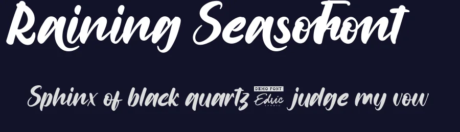 Raining Season Font by edricstudio — Script Handwritten Font — thumbnail 2