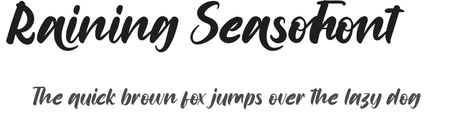 Raining Season Font by edricstudio — Script Handwritten Font