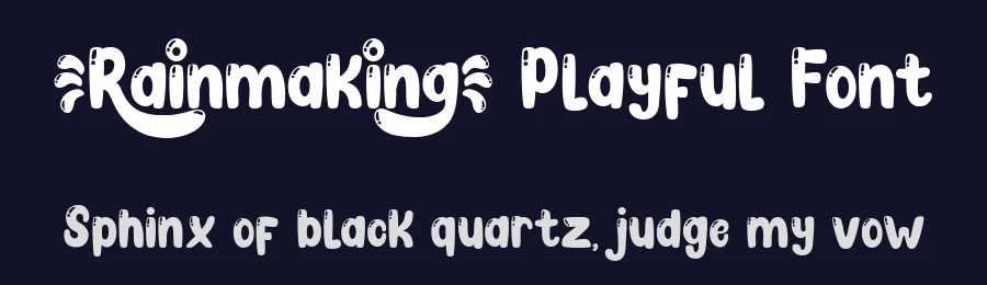 Rainmaking Playful Font by Madatype Studio — Display Font — thumbnail 2