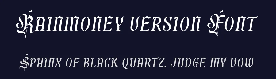 Rainmoney version Font by alit design — Blackletter Font — thumbnail 2