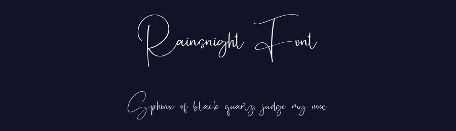 Rainsnight Font by qwrtype — Script Handwritten Font — thumbnail 2