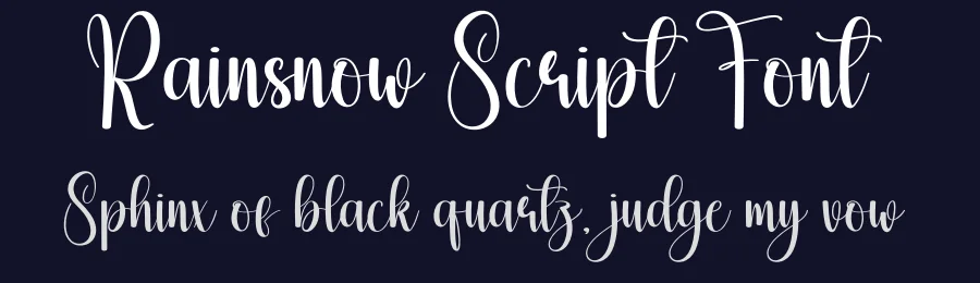 Rainsnow Script Font by creativeletter — Script Handwritten Font — thumbnail 2