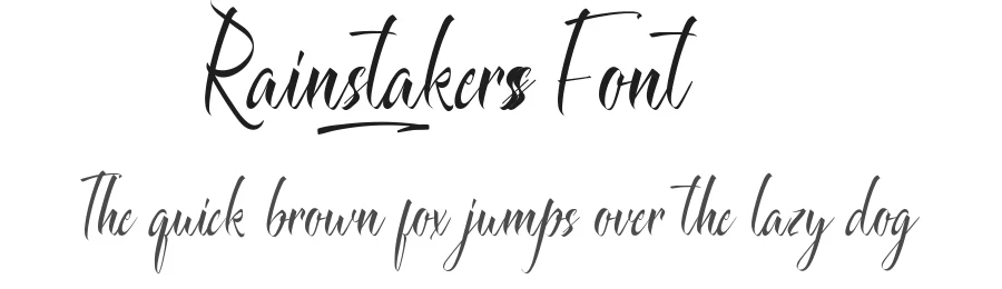 Rainstakers Font by RaisProject — Script Handwritten Font