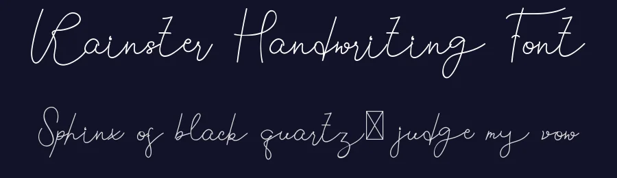 Rainster Handwriting Font by edricstudio — Script Handwritten Font — thumbnail 2