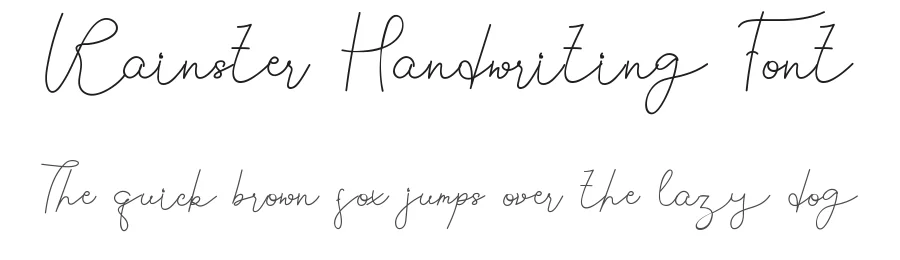 Rainster Handwriting Font by edricstudio — Script Handwritten Font