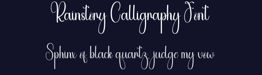 Rainstory Calligraphy Font by andikastudio — Script Handwritten Font — thumbnail 2