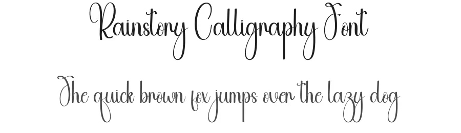 Rainstory Calligraphy Font by andikastudio — Script Handwritten Font