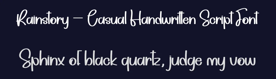 Rainstory – Casual Handwritten Script Font by andikastudio — Script Handwritten Font — thumbnail 2