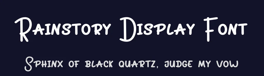 Rainstory Display Font by inermediaSTUDIO — Display Font — thumbnail 2