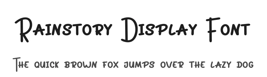Rainstory Display Font by inermediaSTUDIO — Display Font