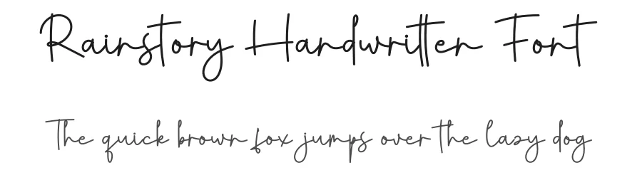 Rainstory Handwritten Font by creativeletter — Script Handwritten Font