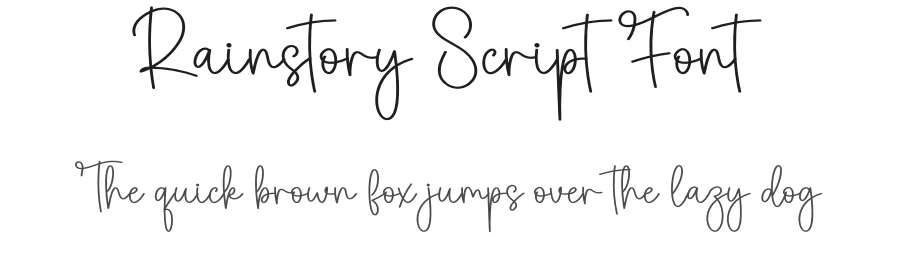 Rainstory Script Font by creativeletter — Script Handwritten Font