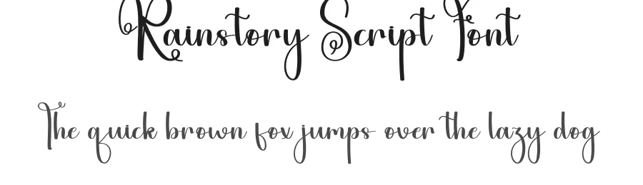Rainstory Script Font by andikastudio — Script Handwritten Font