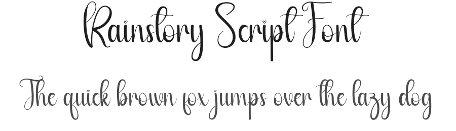 Rainstory Script Font by andikastudio — Script Handwritten Font