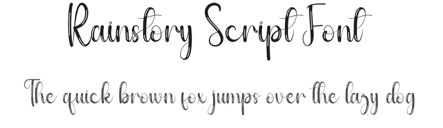 Rainstory Script Font by andikastudio — Script Handwritten Font