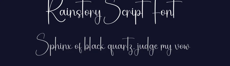 Rainstory Script Font by creativeletter — Script Handwritten Font — thumbnail 2