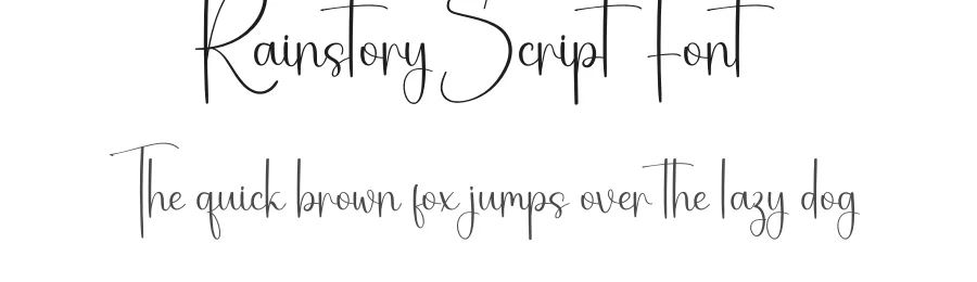Rainstory Script Font by creativeletter — Script Handwritten Font