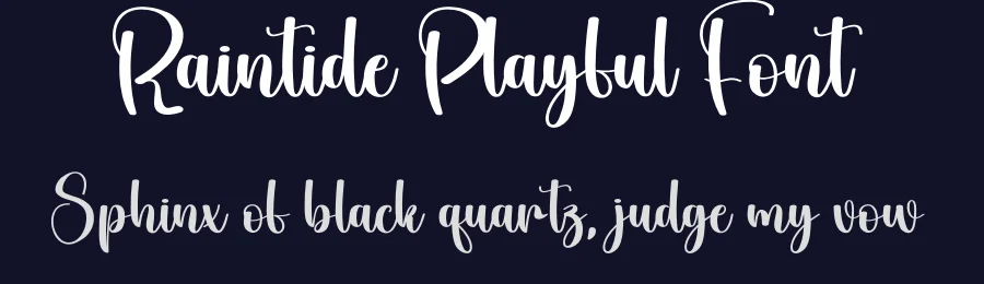 Raintide Playful Font by creativeletter — Script Handwritten Font — thumbnail 2