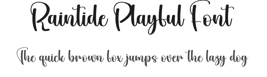 Raintide Playful Font by creativeletter — Script Handwritten Font