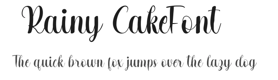 Rainy Cake Font by edricstudio — Script Handwritten Font