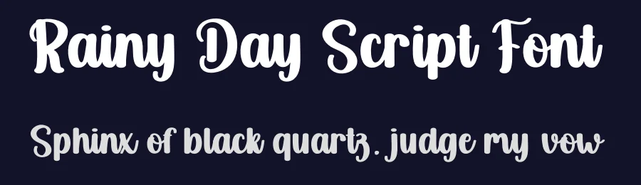 Rainy Day Script Font by creativeletter — Script Handwritten Font — thumbnail 2