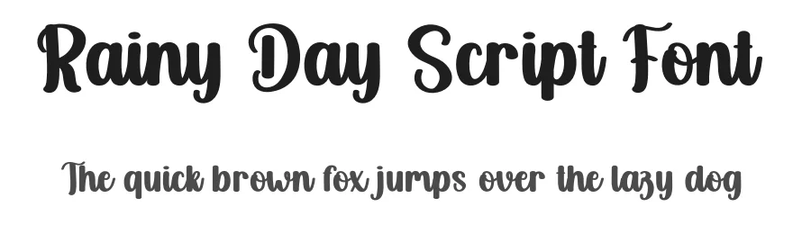 Rainy Day Script Font by creativeletter — Script Handwritten Font