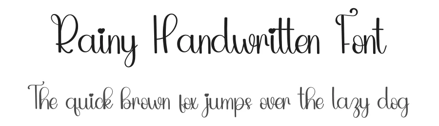Rainy Handwritten Font by inermediaSTUDIO — Script Handwritten Font