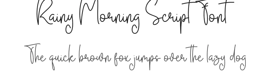 Rainy Morning Script Font by creativeletter — Script Handwritten Font