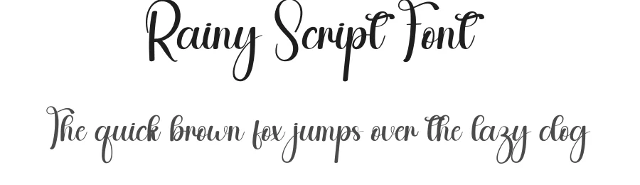 Rainy Script Font by andikastudio — Script Handwritten Font