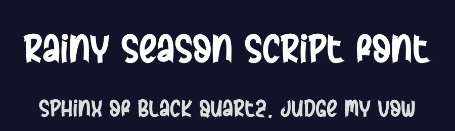 Rainy Season Script Font by andikastudio — Display Font — thumbnail 2