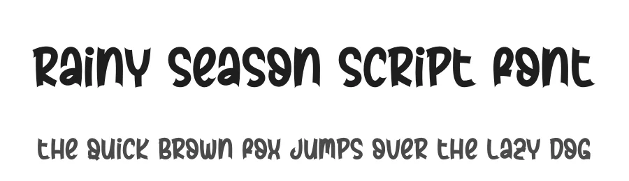 Rainy Season Script Font by andikastudio — Display Font
