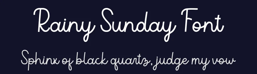 Rainy Sunday Font by Paily Studio — Script Handwritten Font — thumbnail 2