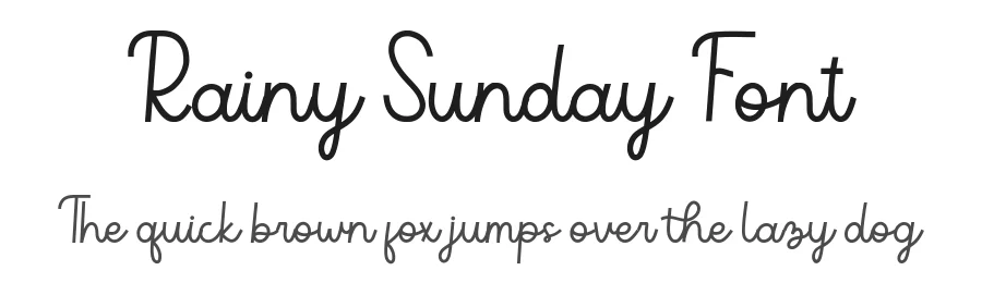 Rainy Sunday Font by Paily Studio — Script Handwritten Font