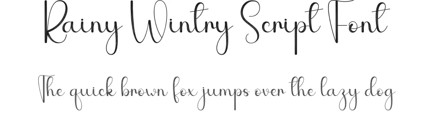 Rainy Wintry Script Font by andikastudio — Script Handwritten Font