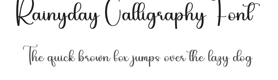 Rainyday Calligraphy Font by andikastudio — Script Handwritten Font