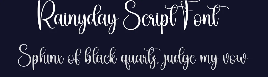 Rainyday Script Font by creativeletter — Script Handwritten Font — thumbnail 2