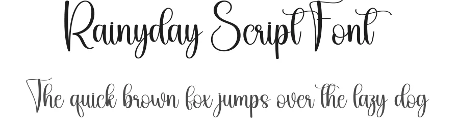 Rainyday Script Font by creativeletter — Script Handwritten Font