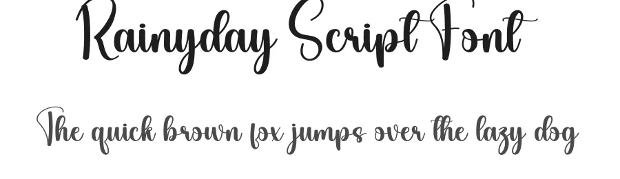Rainyday Script Font by andikastudio — Script Handwritten Font