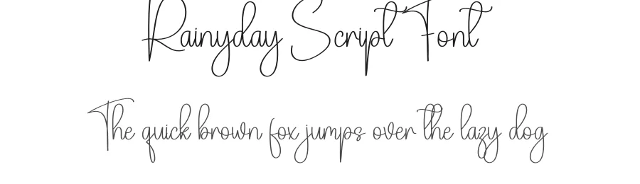 Rainyday Script Font by creativeletter — Script Handwritten Font