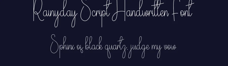 Rainyday Script Handwritten Font by andikastudio — Script Handwritten Font — thumbnail 2