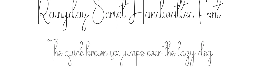 Rainyday Script Handwritten Font by andikastudio — Script Handwritten Font
