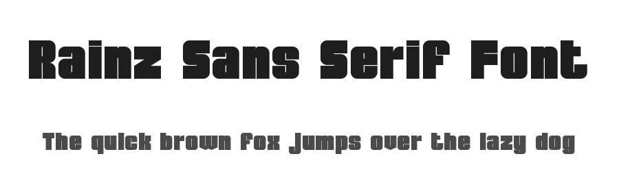 Rainz Sans Serif Font by ErmediaStudio — Display Font