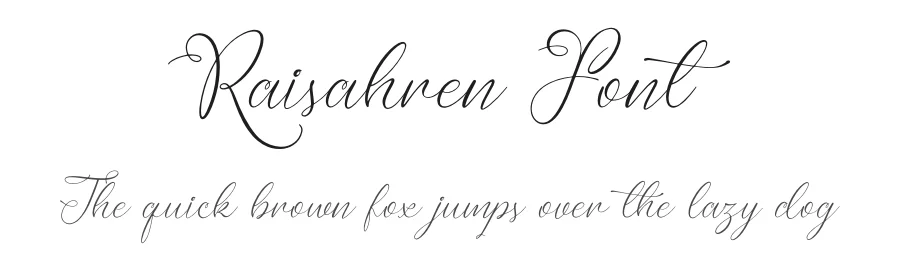 Raisahren Font by Denustudios — Script Handwritten Font