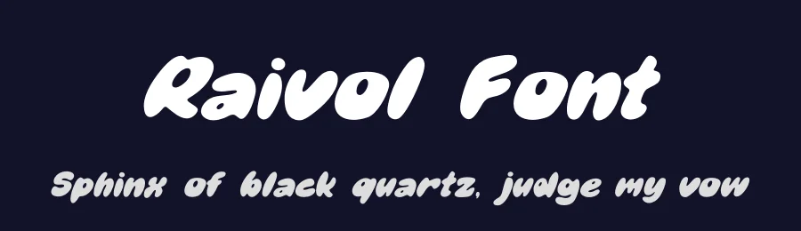 Raivol Font by mooneseye666 — Display Font — thumbnail 2