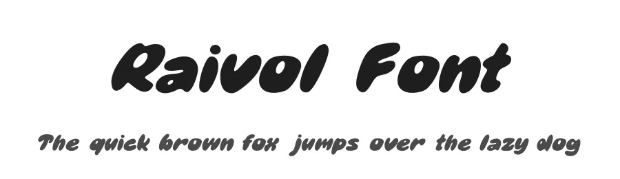 Raivol Font by mooneseye666 — Display Font