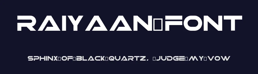 Raiyaan Font by freelancerfataher — Display Font — thumbnail 2