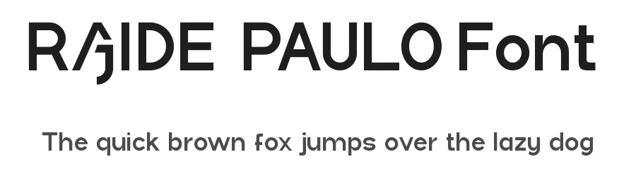 Rajide Paulo Font by nihstudio — Display Font