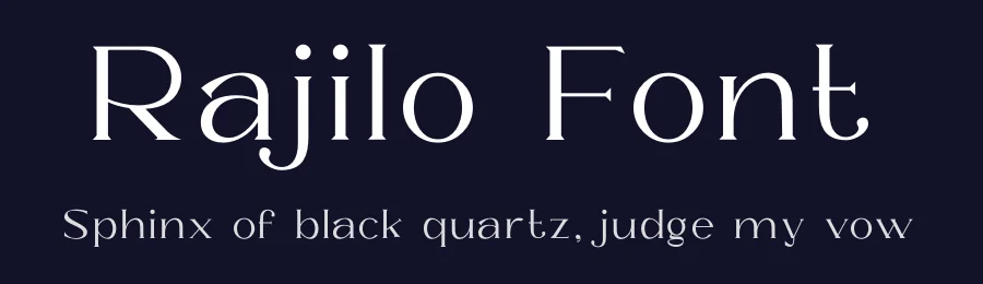 Rajilo Font by JNJ studio — Serif Font — thumbnail 2