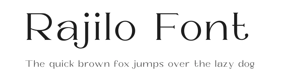 Rajilo Font by JNJ studio — Serif Font