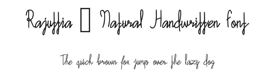 Rajuttia – Natural Handwritten Font by idealistudio — Serif Font